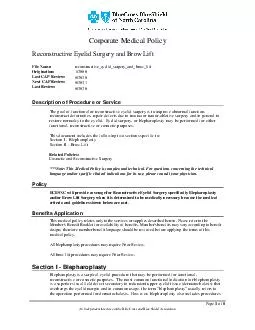 Corporate Medical Policy Page of An Independent Licensee of the Blue Cross and Blue Shield
