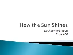How the Sun Shines