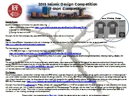 2015 Seismic Design Competition
