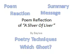 Poem Reflection