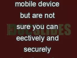 Have you thought about accessing Web applications from your mobile device but are not
