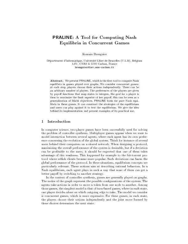 PDF-TherehasrecentlybeenalotoffocusonthealgorithmicaspectofNashequilibriaf thumbnail