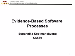 Evidence-Based Software Processes