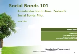   Social Bonds 101