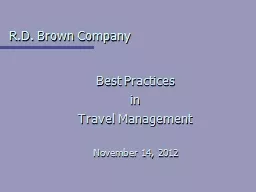 R.D. Brown Company