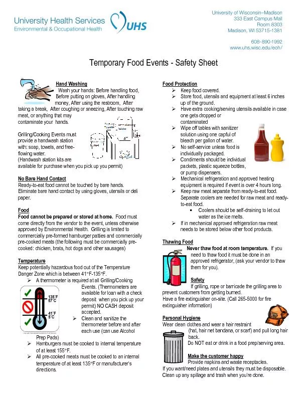 Temporary Food Events