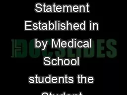 The Student National Medical Association Police Brutality Position Statement Established