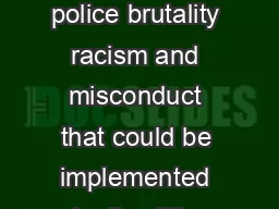 List from Communities United Against Police Brutality Solutions to police brutality racism