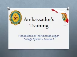 Ambassador’s Training