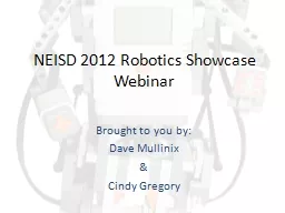 NEISD 2012 Robotics Showcase Webinar
