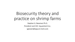 Biosecurity theory and practice on shrimp farms
