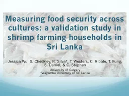 Measuring food security across cultures: a validation study