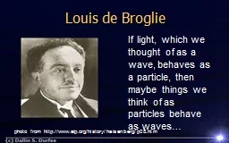 Louis de Broglie