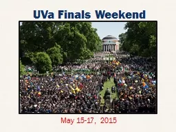 UVa  Finals Weekend