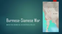 Burmese-Siamese War