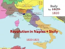 Revolution in Naples + Sicil