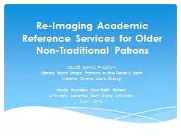 Re-Imaging Academic Reference Services for Older Non-Tradit