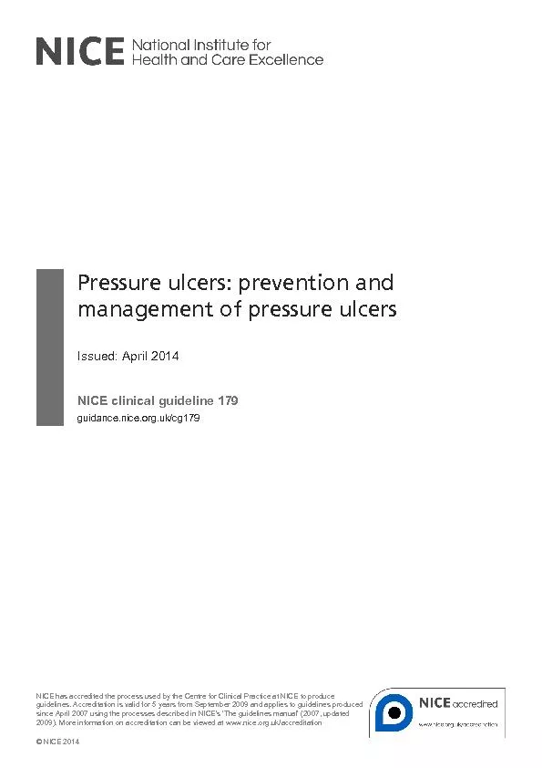 Pressure ulcers: prevention and