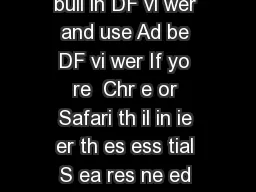 How to isable buil in DF vi wer and use Ad be DF vi wer If yo re  Chr e or Safari th il