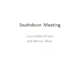 Southdown Meeting