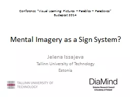 Mental Imagery as a Sign System?