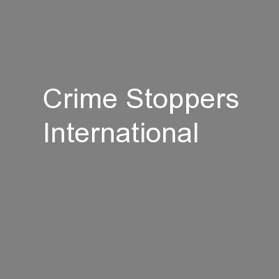 Crime Stoppers International