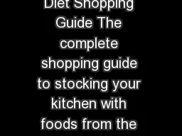 The Bulletproof Diet Shopping Guide The complete shopping guide to stocking your kitchen