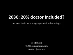 2030: 20% doctor included?