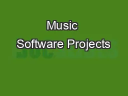 Music Software Projects