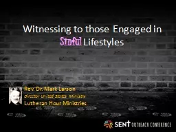 Witnessing to those Engaged in