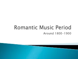 Romantic Music Period