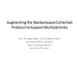 Augmenting the Backpressure Collection Protocol to Support
