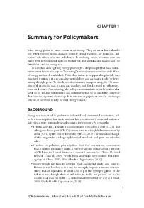  CHAPTER  Summary for Policymakers Many energy prices in many countries are wron