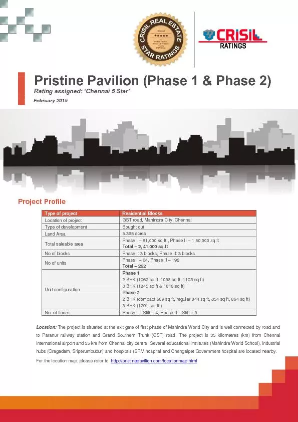 Pristine Pavilion (Phase 1 & Phase 2)
