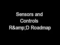 Sensors and Controls R&D Roadmap