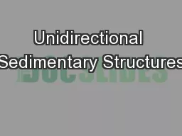 Unidirectional Sedimentary Structures