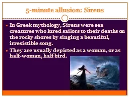5-minute allusion: Sirens