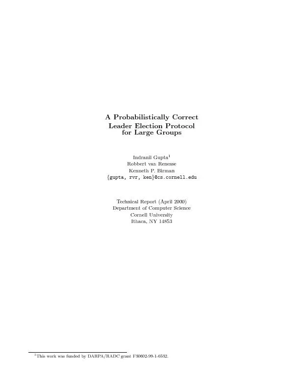 AProbabilisticallyCorrectLeaderElectionProtocolforLargeGroupsIndranilG