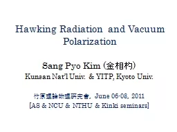 Hawking Radiation and Vacuum Polarization