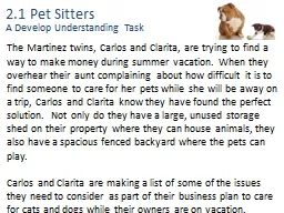 2.1 Pet Sitters
