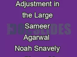 Bundle Adjustment in the Large Sameer Agarwal  Noah Snavely  Steven M
