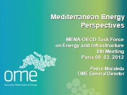 Mediterranean Energy Perspectives