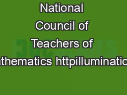 National Council of Teachers of Mathematics httpilluminations