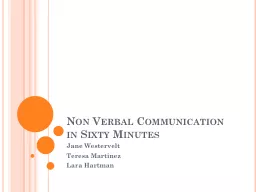 Non Verbal Communication in Sixty Minutes