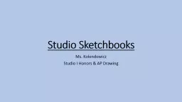 Studio Sketchbooks