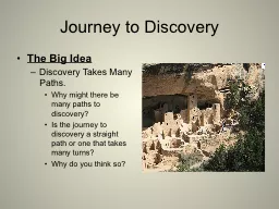 Journey to Discovery