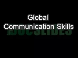 Global Communication Skills