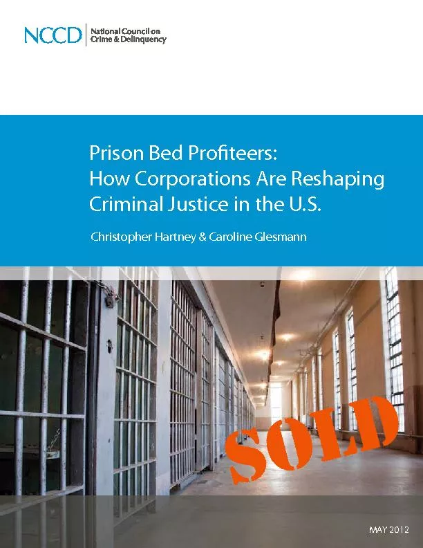 Prison Bed Proteers: How Corporations Are Reshaping Criminal Justice
