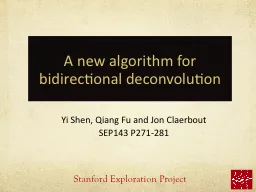 A new algorithm for  bidirectional