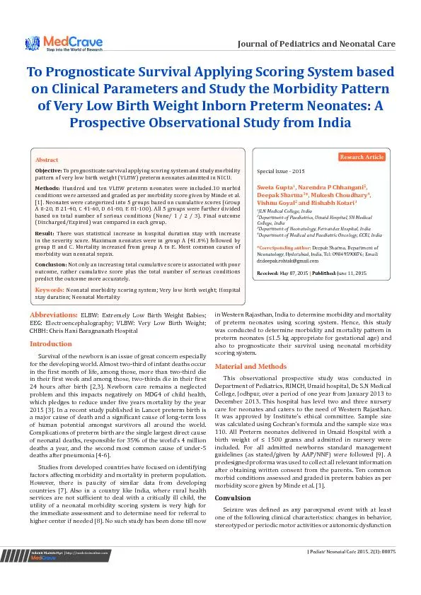 Journal of Pediatrics and Neonatal Care